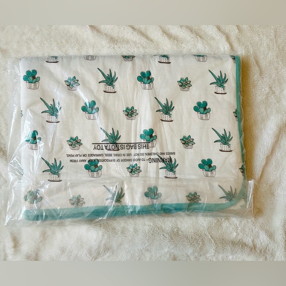 🌵NWT Kyte Succulent Toddler Blanket🌵 - Picture 3 of 3